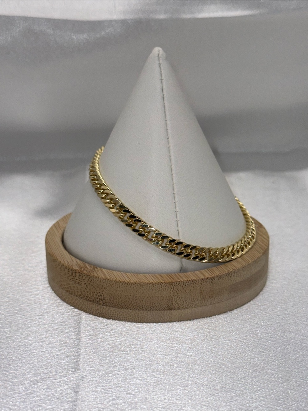 8” 18K Gold Dipped Double Cuban Link Bracelet